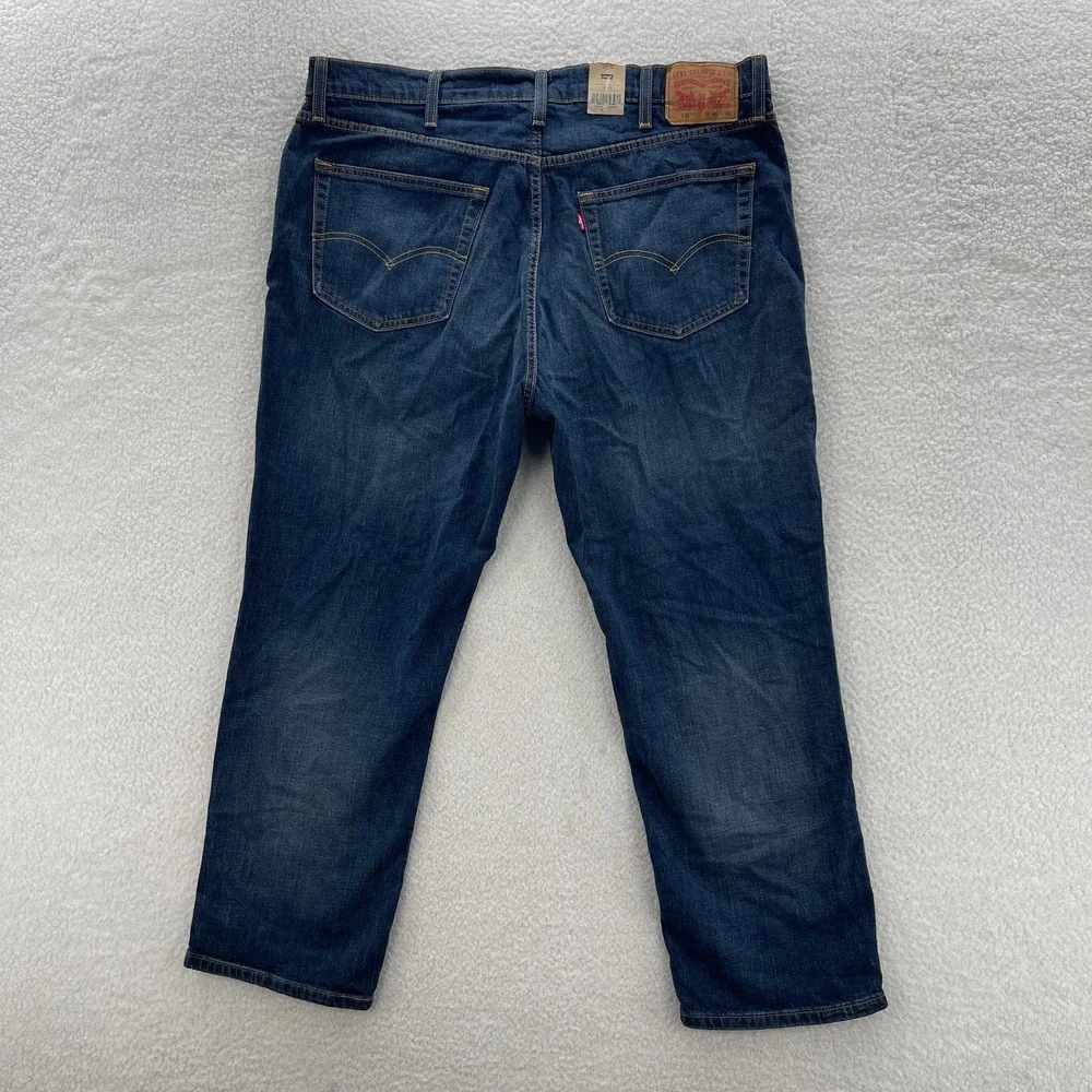 Levis 541 Jeans Men 40x30 Athletic Tapered Dark Wash Stretch Denim Casual Preppy